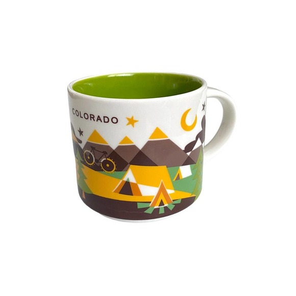 Starbucks Other - Starbucks Mug Colorado YAH Coffee Cup You Are Here 14oz Green 2016 Mountains